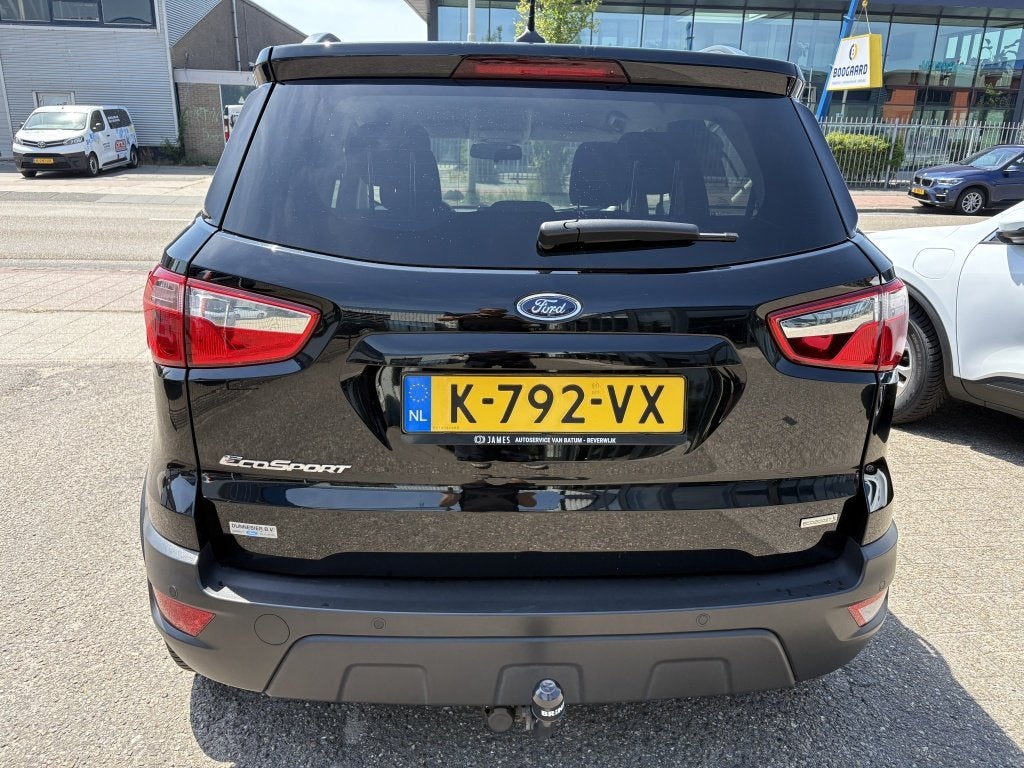 Ford EcoSport 1.0 EcoBoost Titanium | Trekhaak, Auto's, Voorwielaandrijving, Gebruikt, Ecosport, Zwart