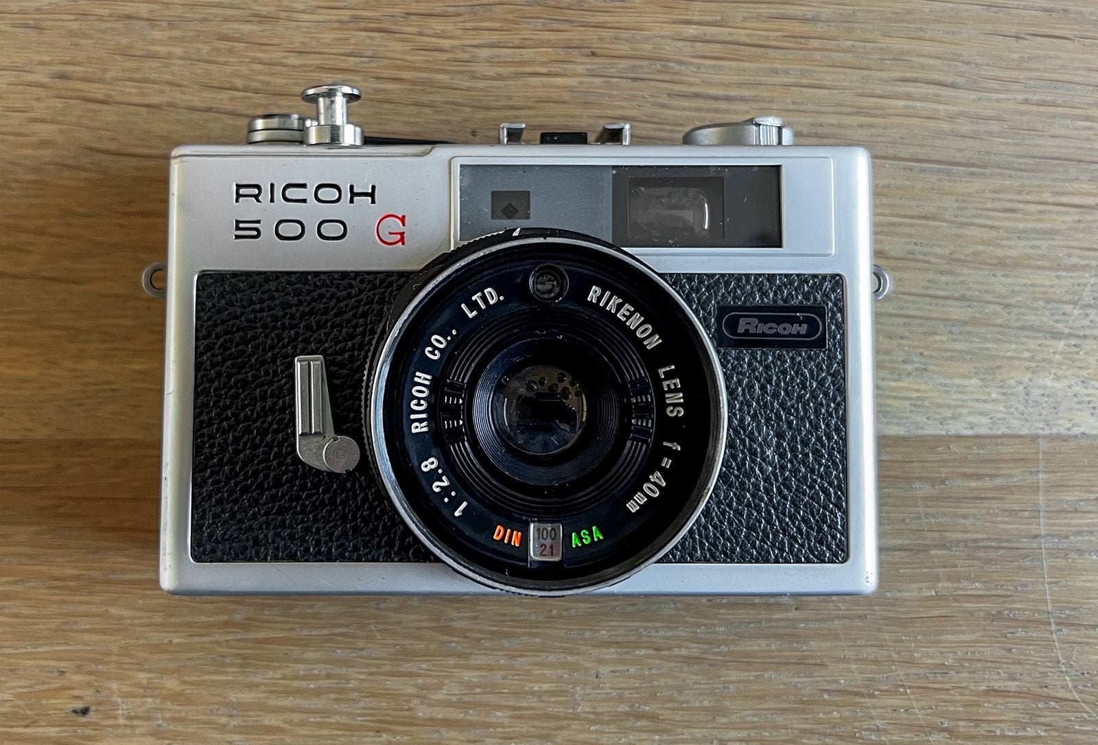 Ricoh 500 G analoge camera - werkend, Ophalen of Verzenden, Gebruikt, Compact, Overige Merken