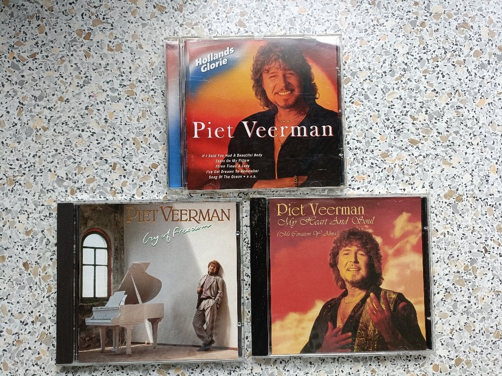 Een 3 CD's van de Volendamse zanger "Piet Veerman"., Pop, Ophalen of Verzenden, Zo goed als nieuw, Inclusief doosje
