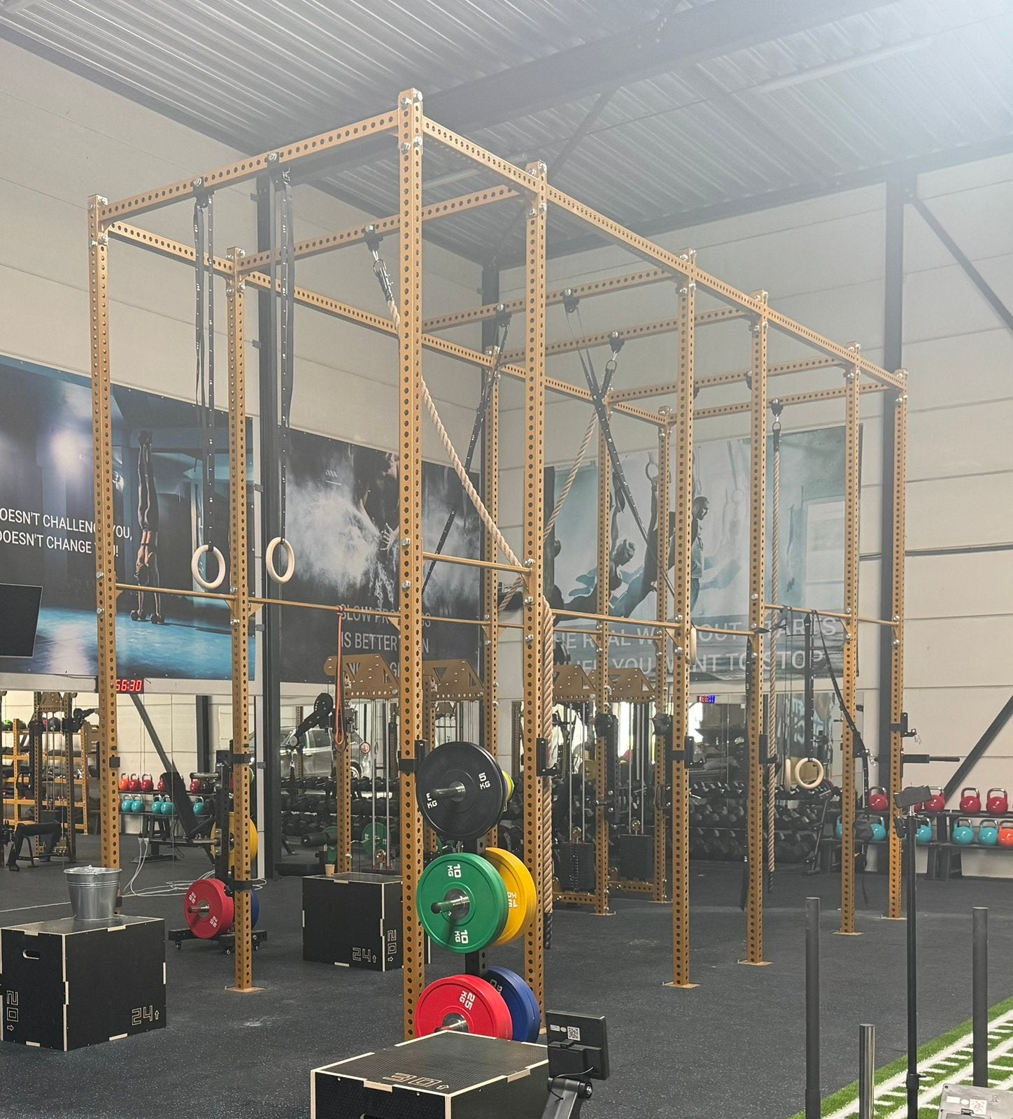 Professioneel Krachtstation / Fitness Rack Crossfit, Sport en Fitness, Ophalen, Krachtstation, Armen, Zo goed als nieuw