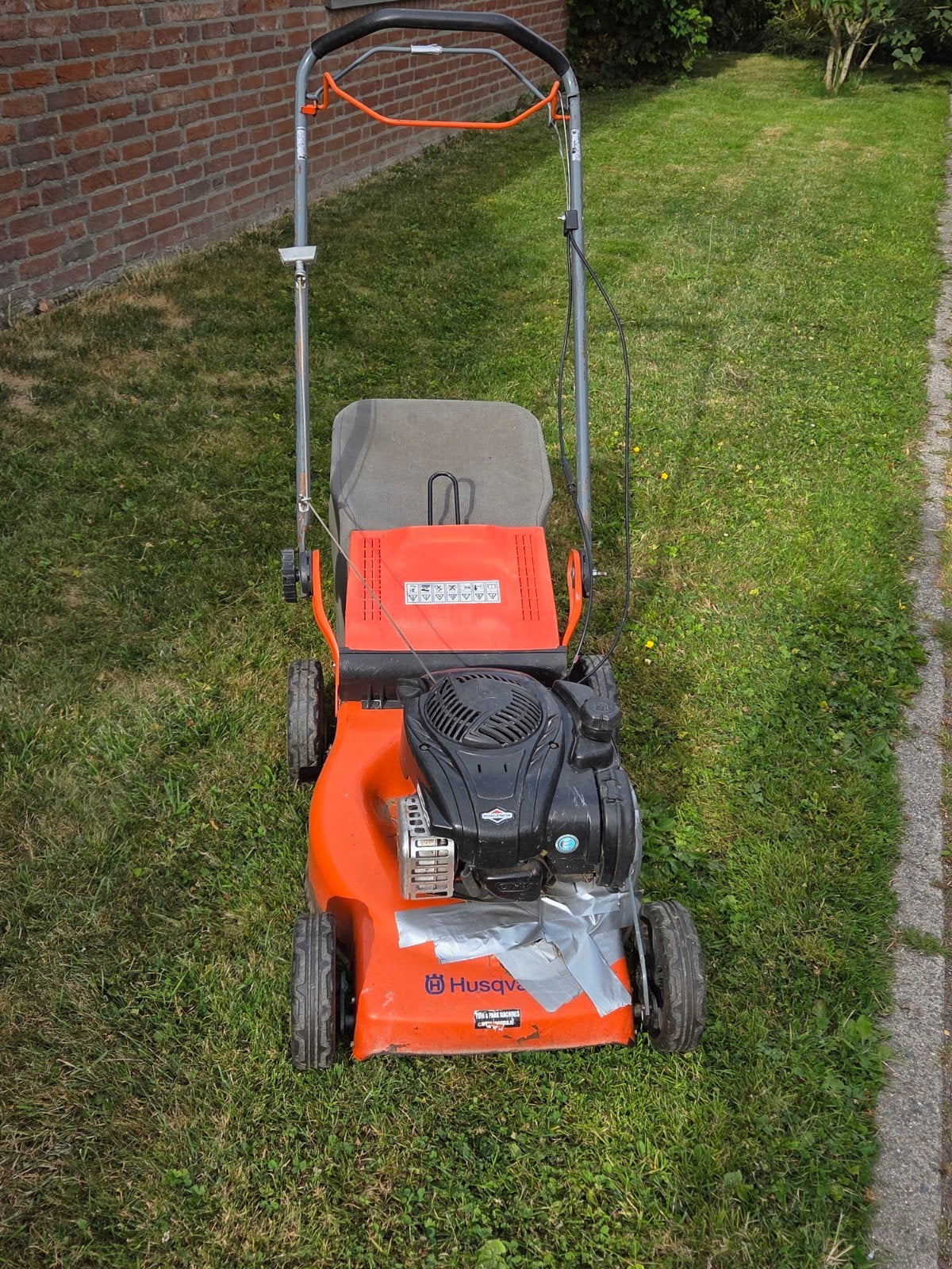 Husqvarna R147S grasmaaier – opknapper, Ophalen, Gebruikt
