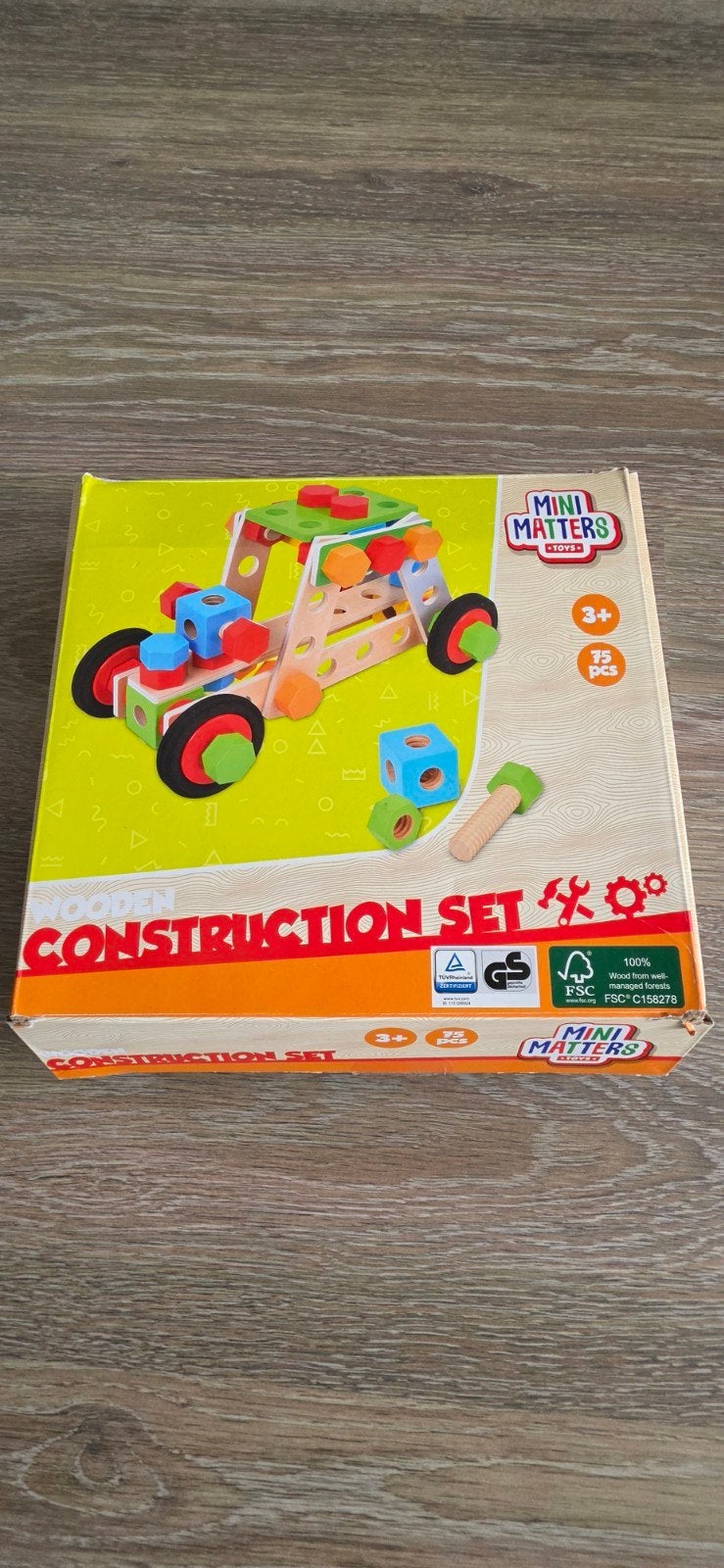 Mini Matters Houten Constructieset (75-delig), Ophalen, Zo goed als nieuw, Overige merken