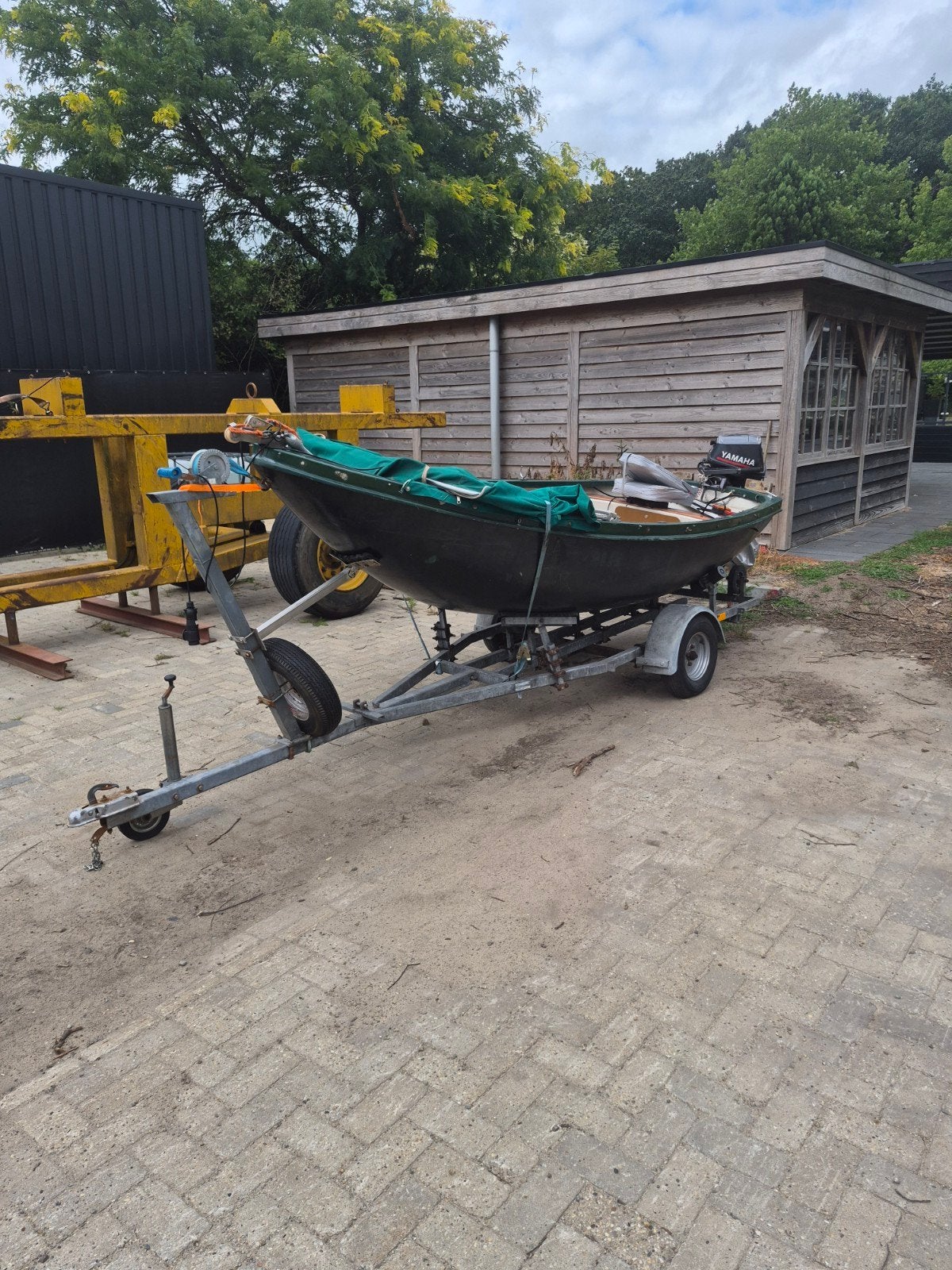 Visboot/Sloep Te Koop, Watersport en Boten, Motorboten en Motorjachten, Benzine, Overige merken, Gebruikt, Buitenboordmotor