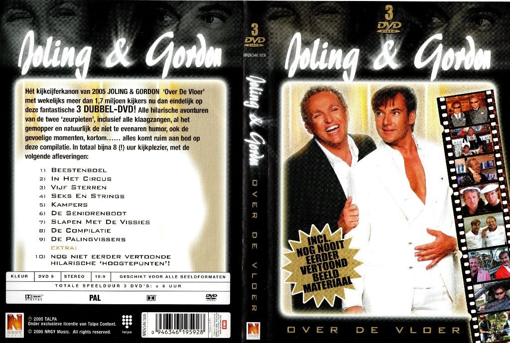 Joling & Gordon over de vloer, Cd's en Dvd's, Alle leeftijden, Ophalen of Verzenden, Zo goed als nieuw, Komedie