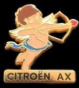 Citroën AX pin- boogschutter emaille, Verzenden, Nieuw, Transport, Speldje of Pin