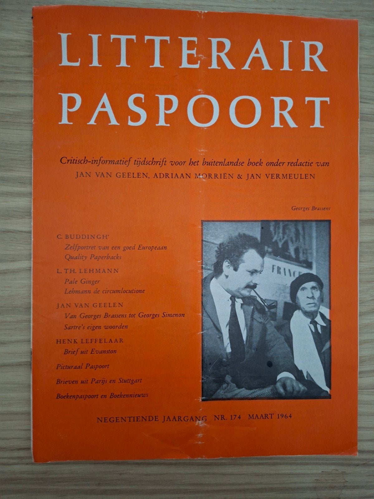 Literair Paspoort - Maart 1964 - Georges Brassens, Ophalen of Verzenden, Gelezen, Overige typen