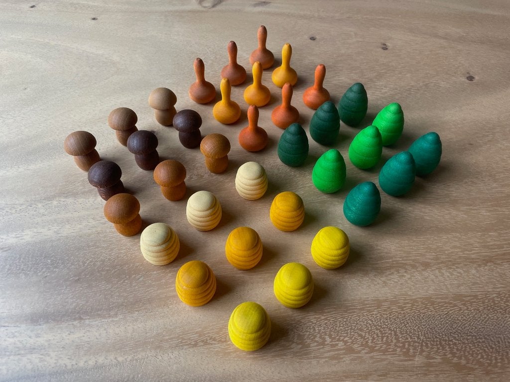 Grapat 36x mix & match:paddestoel,honingraat,boom en pompoen, NL, Nieuw, Ophalen of Verzenden, Info@handmadebycharlie.nl