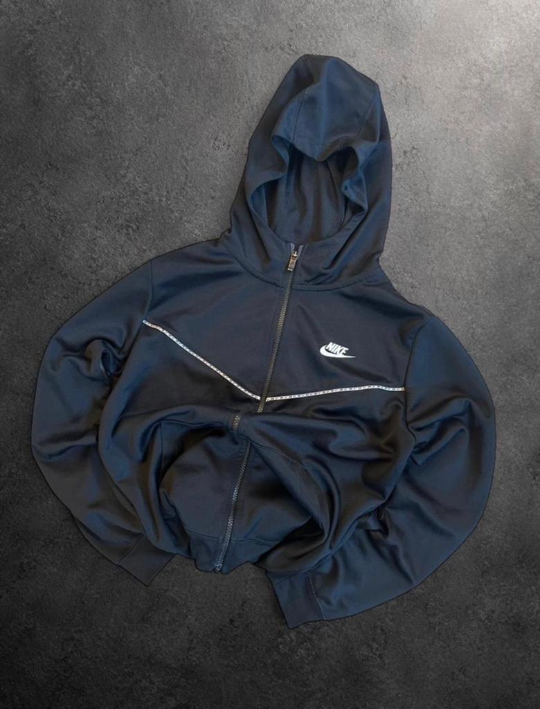 Nike Full Zip Hoodie Dames Zwart Y2K Sportswear Tech Fleece, Kleding | Dames, Ophalen of Verzenden, Gedragen, Maat 36 (S), Zwart