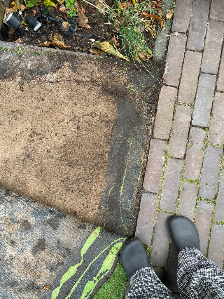 Gratis kunstgras 254*165 incl. randstenen en opvulzand, Tuin en Terras, Gras en Kunstgras, Ophalen, Zo goed als nieuw, Minder dan 10 m²