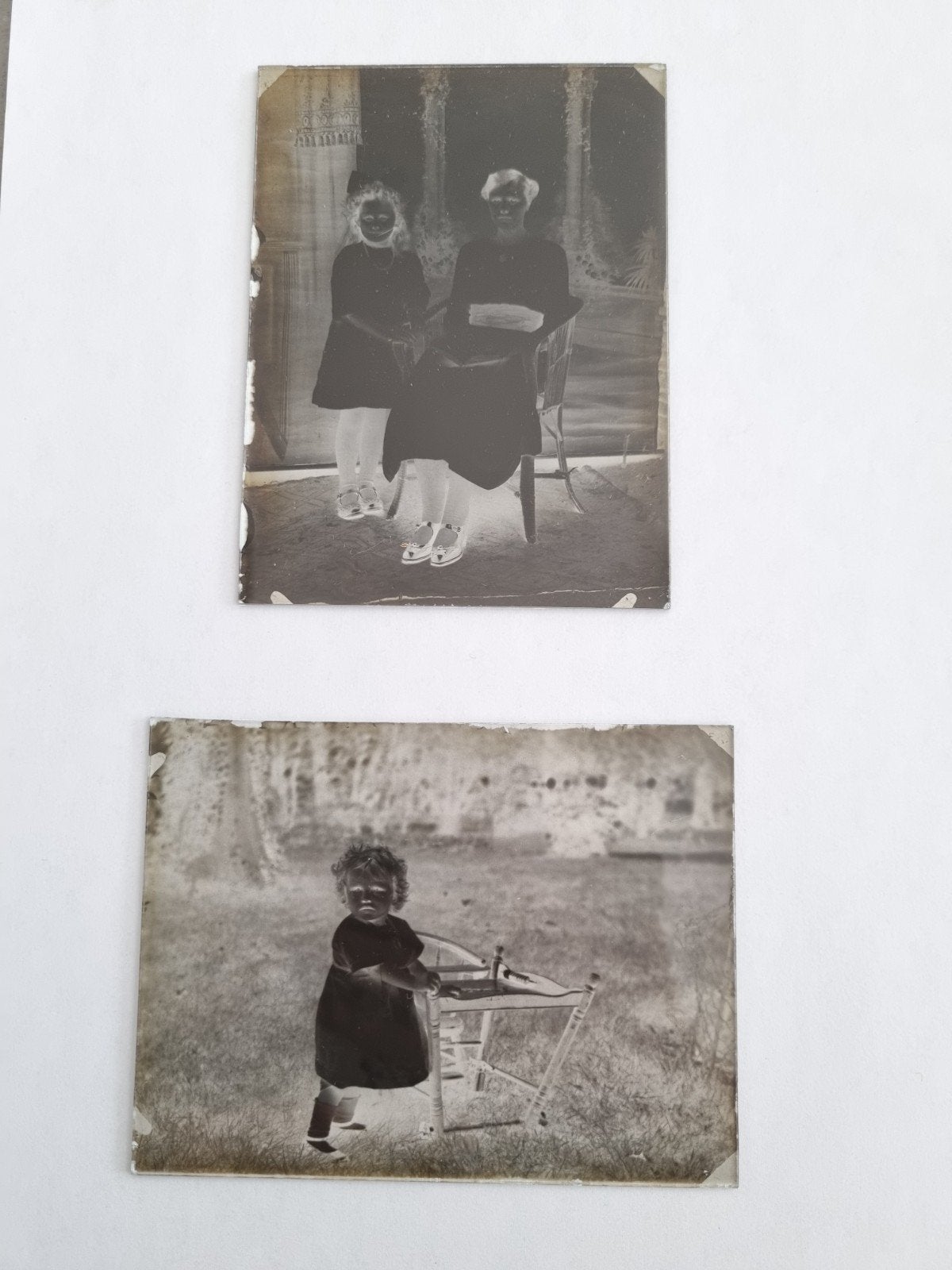 Unieke antieke glasnegatieven - Familieportretten, Verzamelen, Gebruikt, Foto, Ophalen of Verzenden, Voor 1940