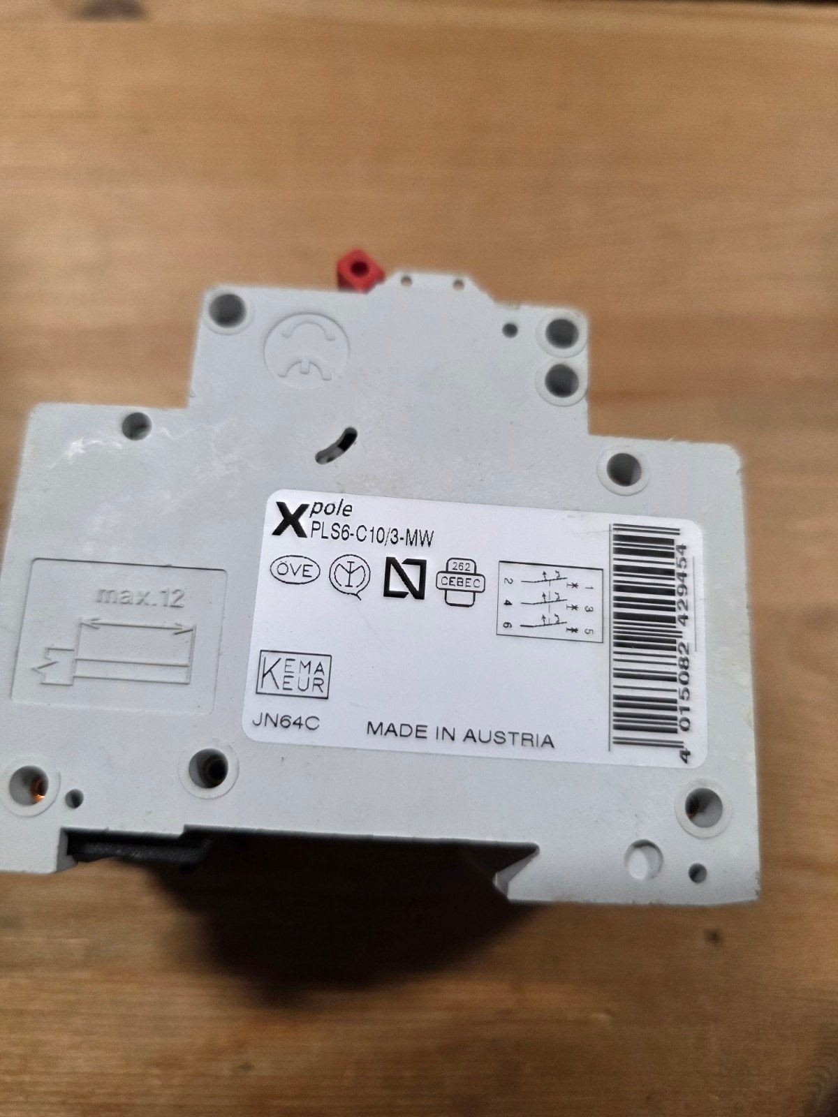 Moeller Xpole PLS6-C10/3-MW Installatieautomaat, Ophalen of Verzenden, Gebruikt, Overige typen
