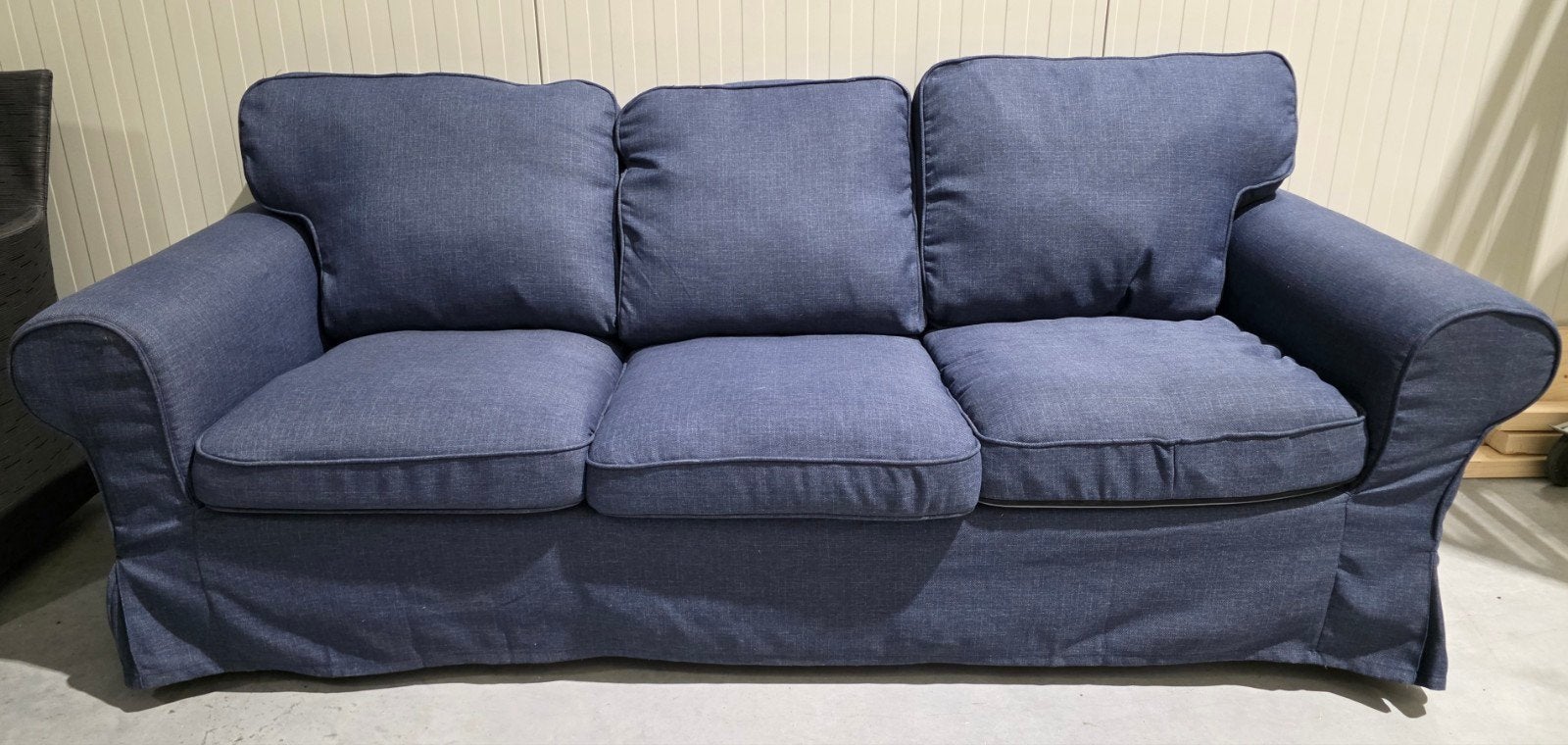 IKEA EKTORP 3-zitsbank - Z.g.a.n. Minder dan 1 jaar gebruikt, Ophalen, Driepersoons, 75 tot 100 cm, Zo goed als nieuw