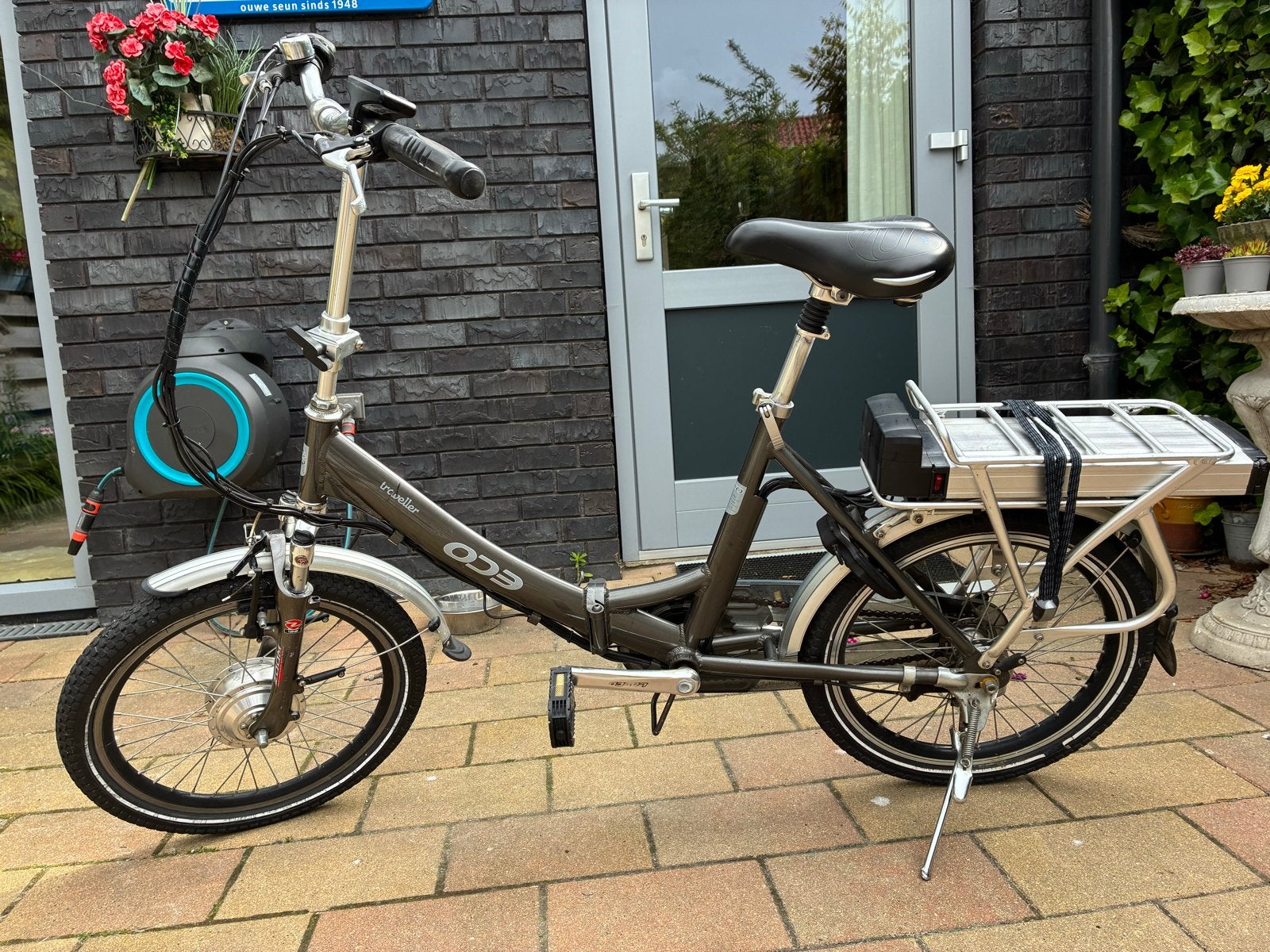 ECO Traveller opvouwbare elektrische fiets, 20 inch of meer, Gebruikt, Velgrem, Versnellingen