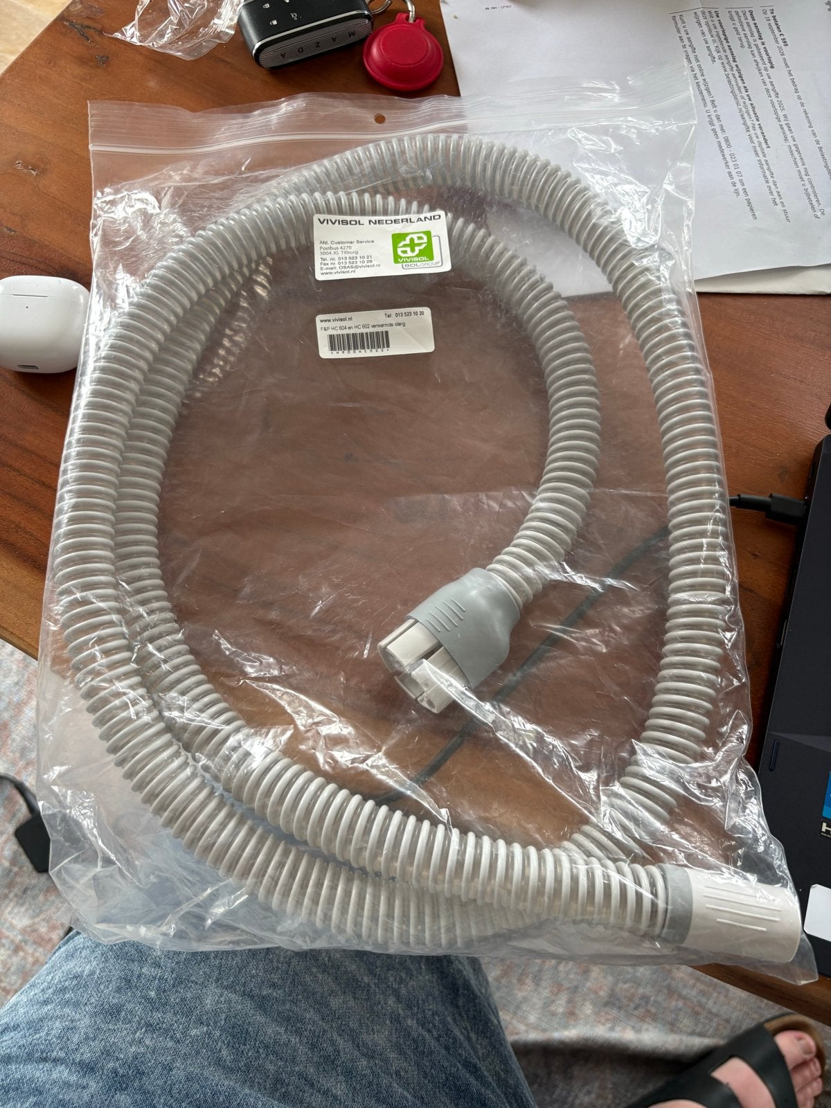 NIEUWE verwarmde CPAP slang voor F&P HC 602 en HC 604, Ophalen of Verzenden, Nieuw