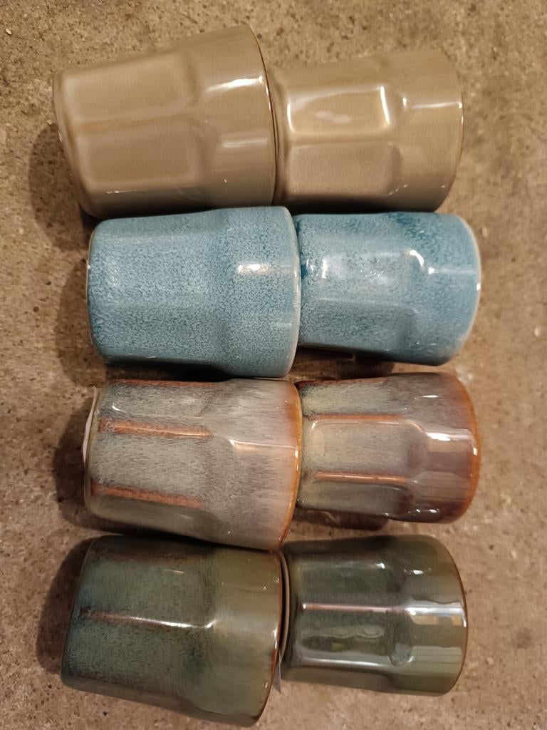 8 splinternieuwe espresso kopjes van Xenos, Ophalen, Keramiek, Nieuw, Effen
