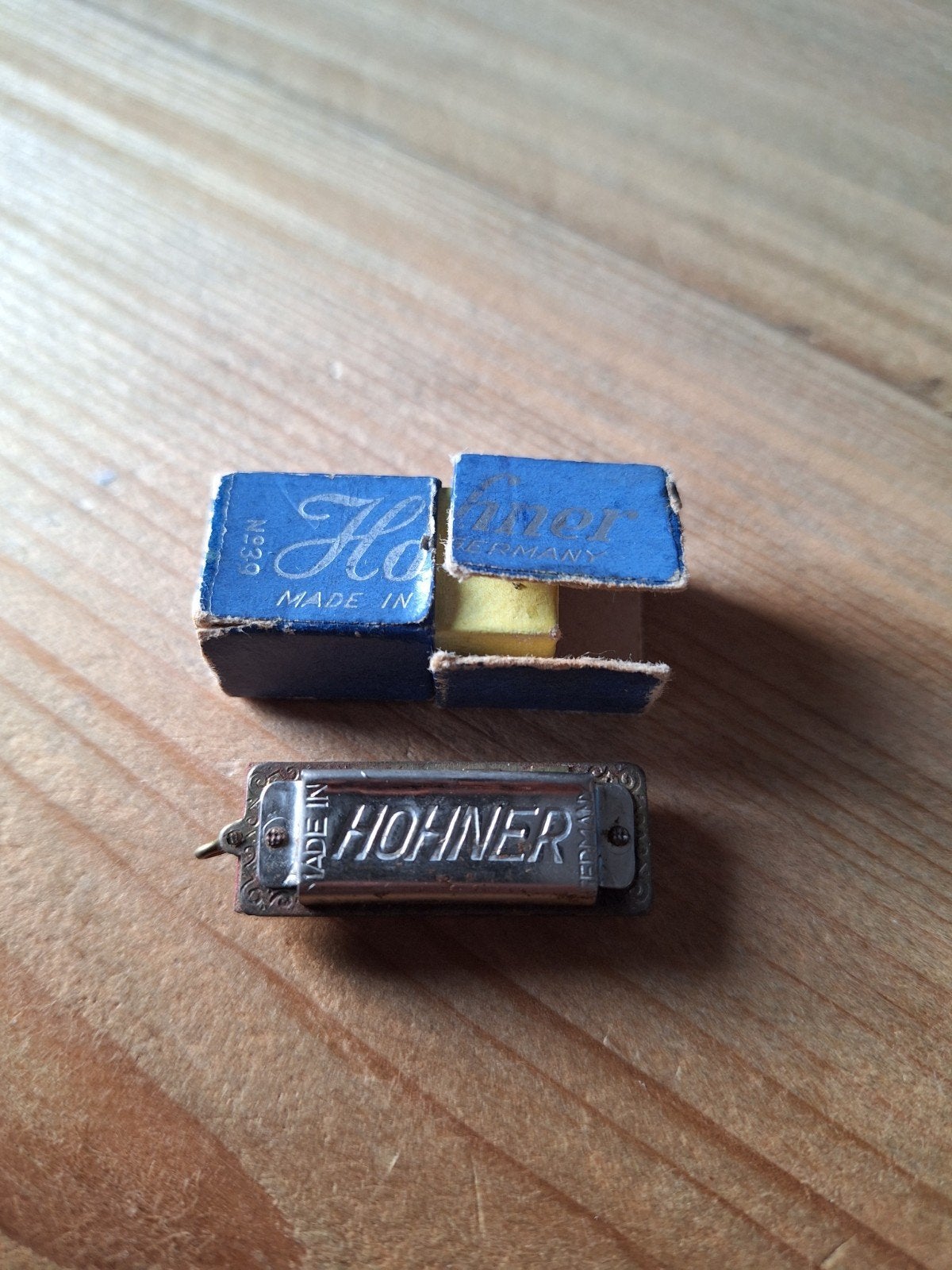 Vintage Hohner Little Lady mini-harmonica in etui, Duitsland, Gebruikt, Overige typen, Ophalen of Verzenden, Met koffer of doosje
