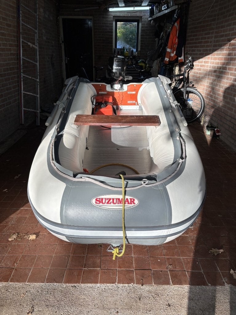 Suzumar Rubberboot met 5 pk 4 takt Suzuki, Watersport en Boten, Ophalen, Buitenboordmotor, Aluminium, Suzumar
