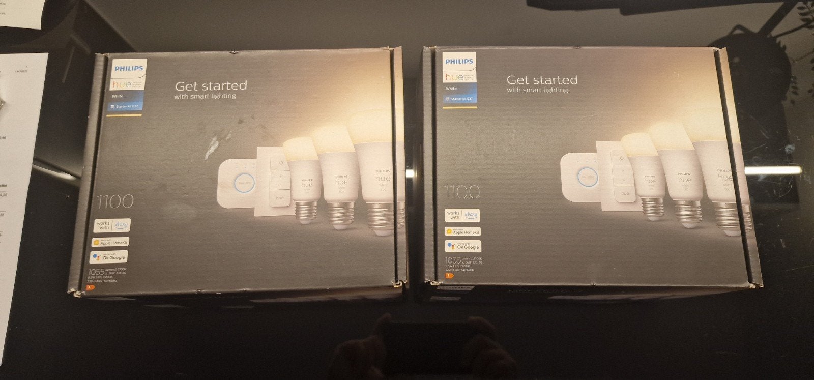 Philips Hue 'Get Started' Smart Verlichting Set (2x), Wit, Met afstandsbediening, Nieuw, Philips Hue