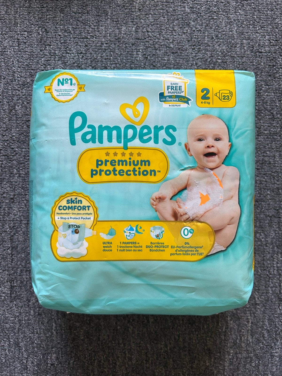 Pampers Premium Protection Maat 2 (4-8 kg) - 23 luiers, Ophalen of Verzenden, Nieuw