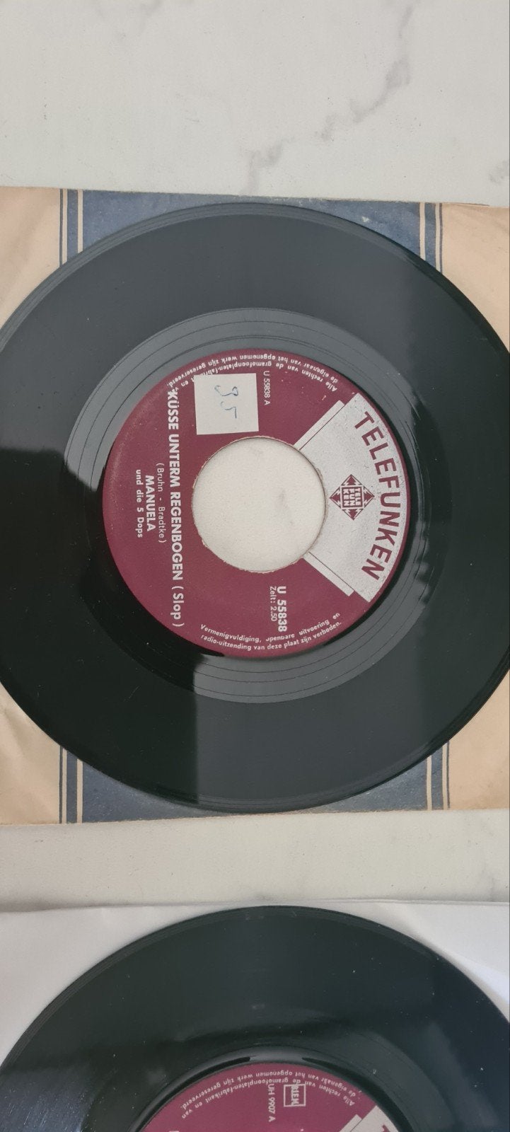 4x Manuela singles uit 1964/1965 - Schlager vinyl, Gebruikt, 7 inch, EP, Schlager