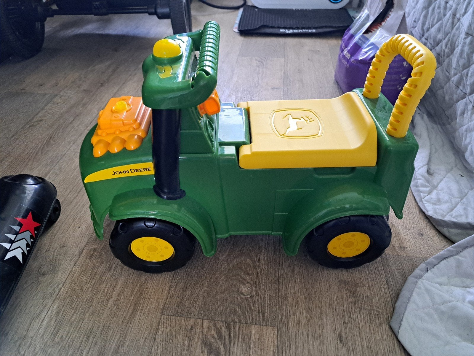 John Deere Loopauto - Groene Tractor voor Peuters, Kinderen en Baby's, Speelgoed | Buiten | Voertuigen en Loopfietsen, Ophalen