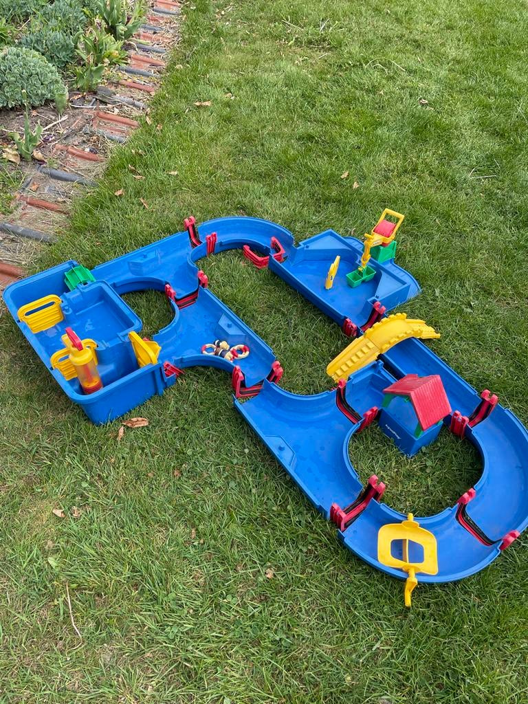 Aquaplay waterbaan met huisje, pompje, rad en meer!, Ophalen, Gebruikt