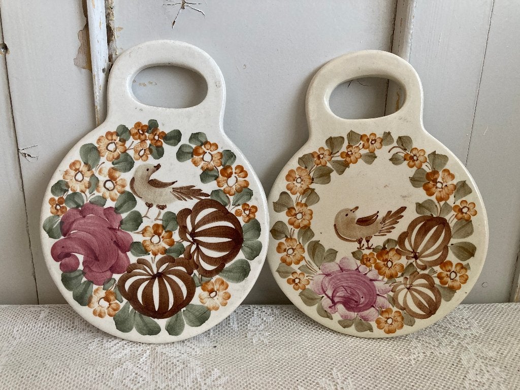 Brocante onderzetters - pannenonderzetters / Pools keramiek, Ophalen