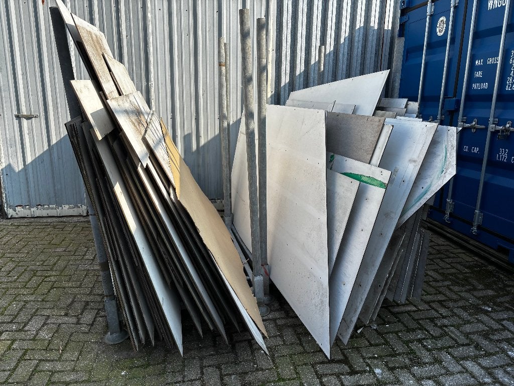 Trespa bouwplaten, div maten, gebruikt, wit € 7,50/mtr, Ophalen, Gebruikt, HPL, 20 tot 50 mm