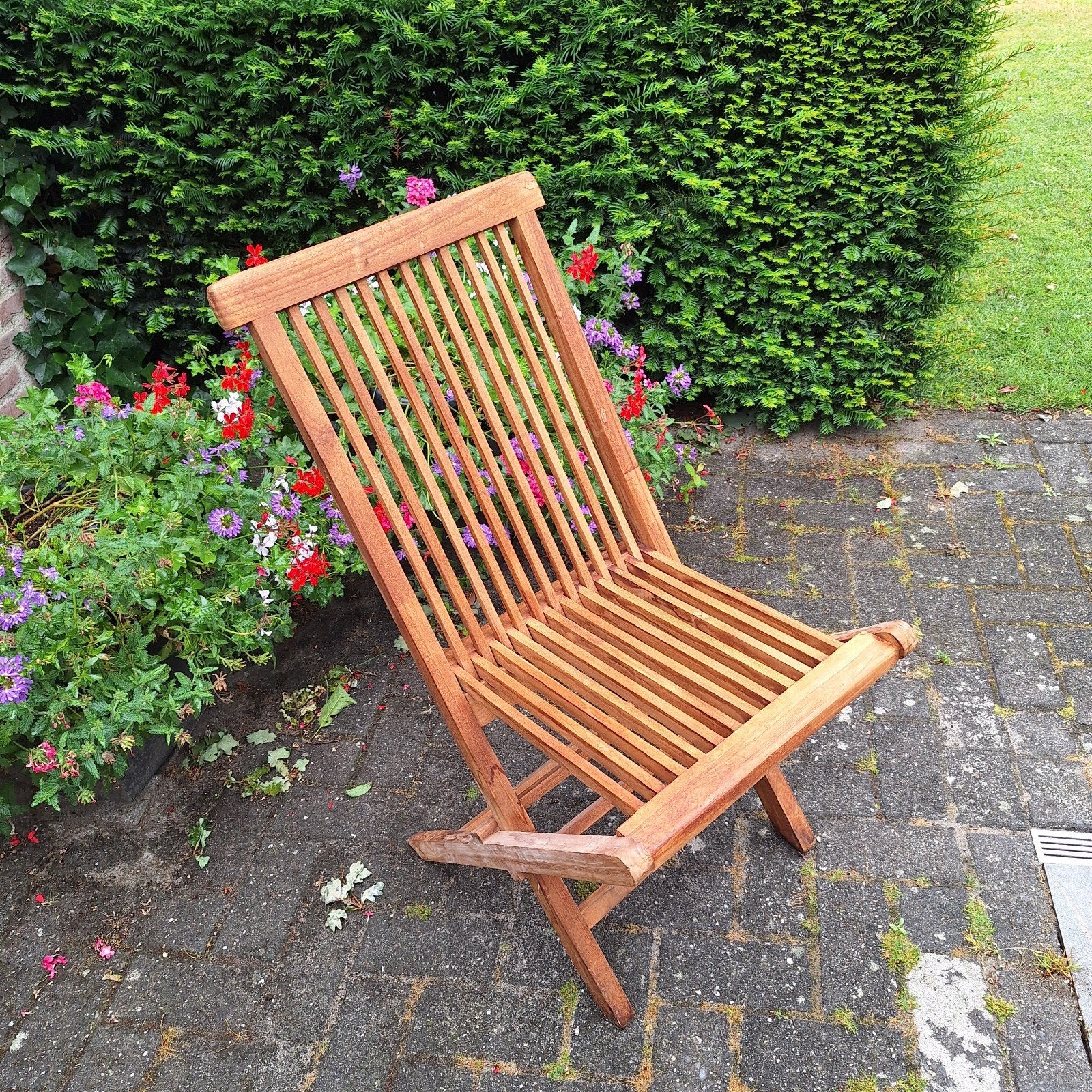 Houten terras stoelen inklapbaar, Tuin en Terras, Ophalen, Hout, Inklapbaar