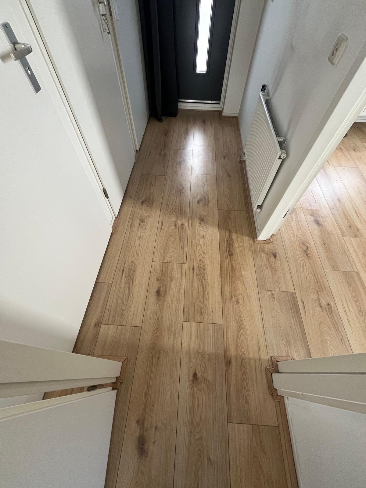 Mooie laminaatvloer, licht eiken look, diverse afmetingen, Gebruikt, Ophalen of Verzenden, 10 m² of meer, 10 tot 30 cm