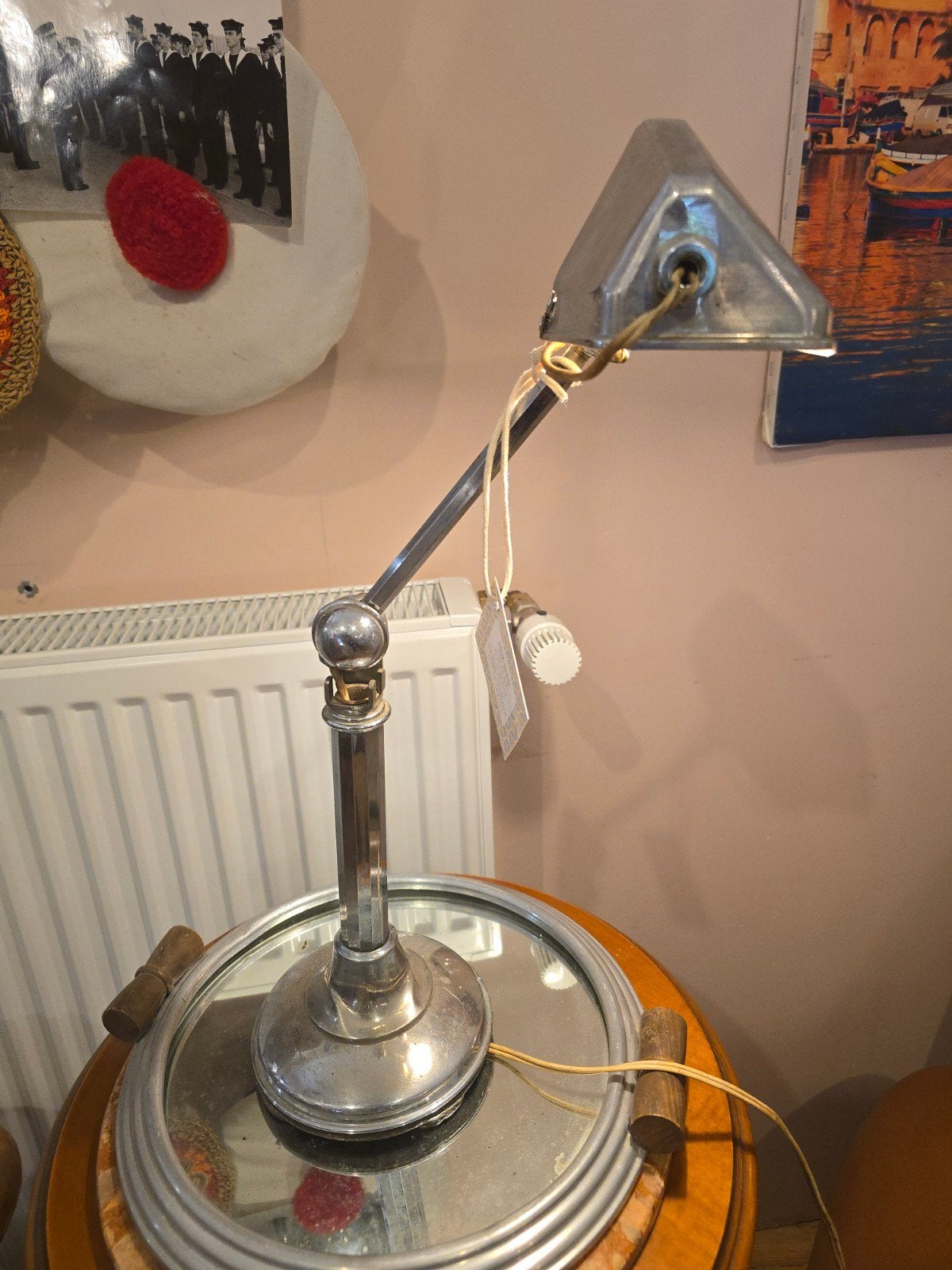 Bureau lamp aluminium Pirouette modernistisch Frans Art Deco, Ophalen of Verzenden