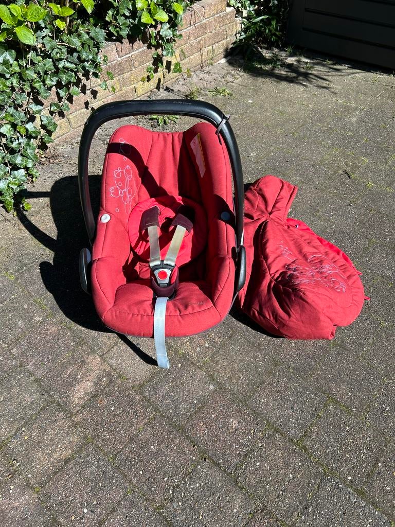 Maxi Cosi rood met extra's 0-13kg, Ophalen, Zijbescherming, 0 t/m 13 kg, Maxi-Cosi