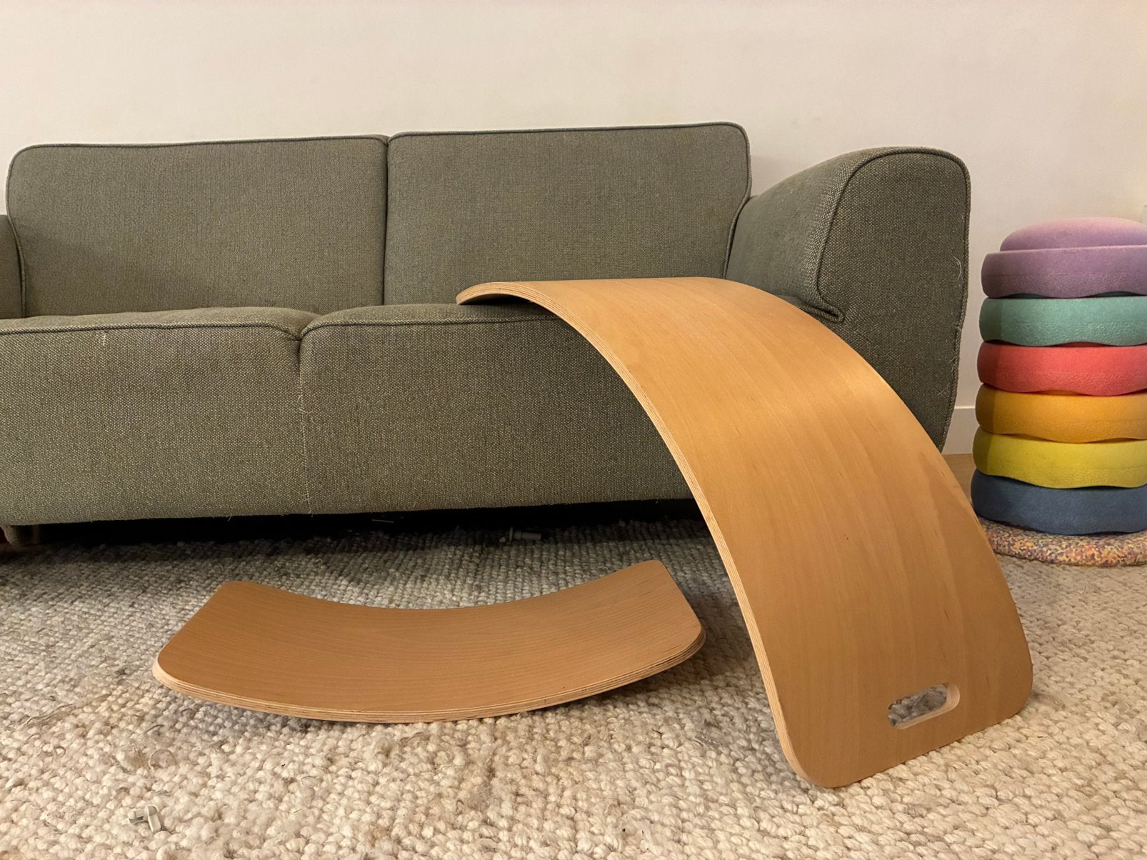 Curve lab houten balance board balansbord, Ophalen, Zo goed als nieuw