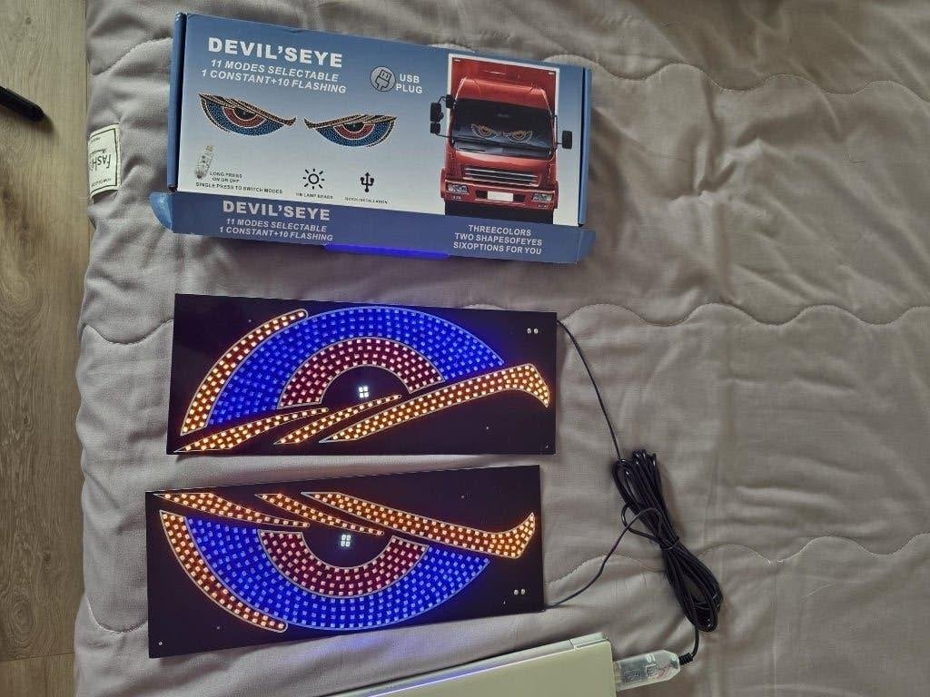 Devil's Eye LED-verlichting voor vrachtwagens (USB), Auto diversen, Auto-accessoires, Nieuw, Ophalen