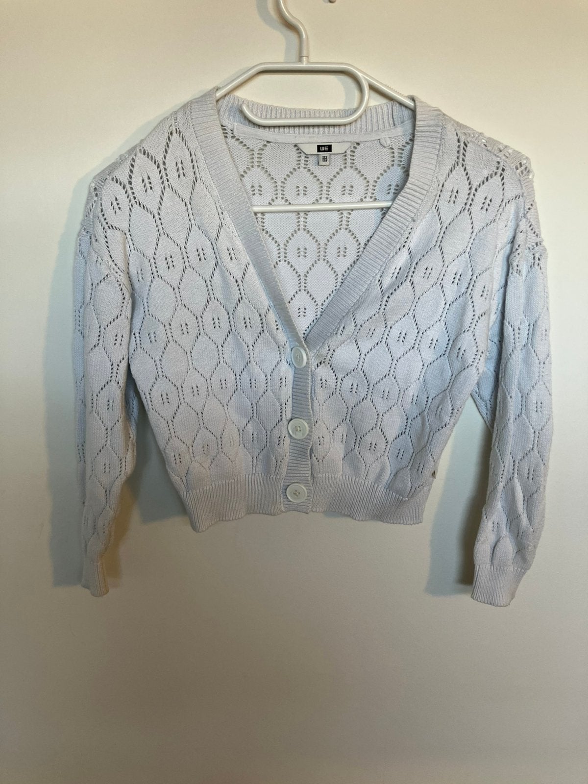 Wit vest maat 122, Kinderen en Baby's, Kinderkleding | Maat 122, Ophalen of Verzenden, Gebruikt, Meisje, Trui of Vest