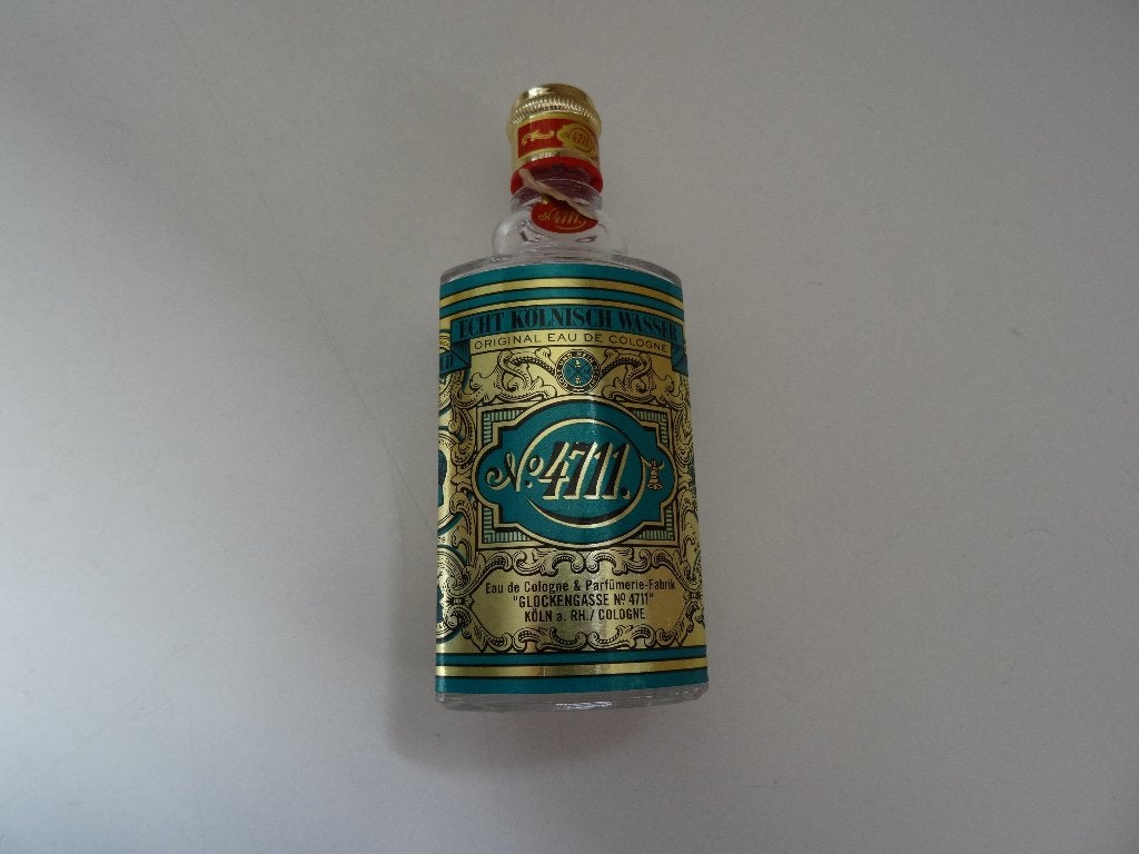 Leeg flesje 4711 eau de cologne 75 ml zie foto, Ophalen of Verzenden, Gebruikt, Parfumfles