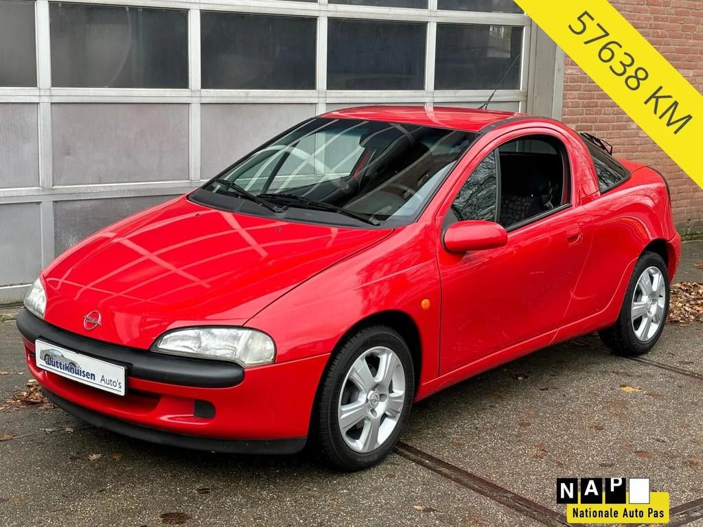 Opel Tigra 1.4i-16v coupe 57638 KM AANTOONBAAR,EERTSE EIGENA, Stof, Gebruikt, Zwart, 4 cilinders