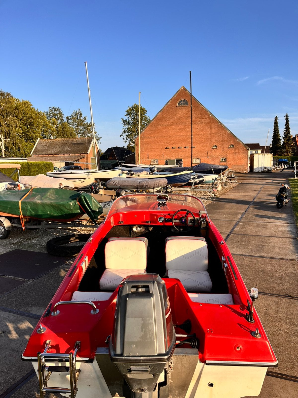 Riamar 460 speedboot, Watersport en Boten, Speedboten, Gebruikt, Overige merken, Benzine, 70 tot 120 pk, Buitenboordmotor, Polyester