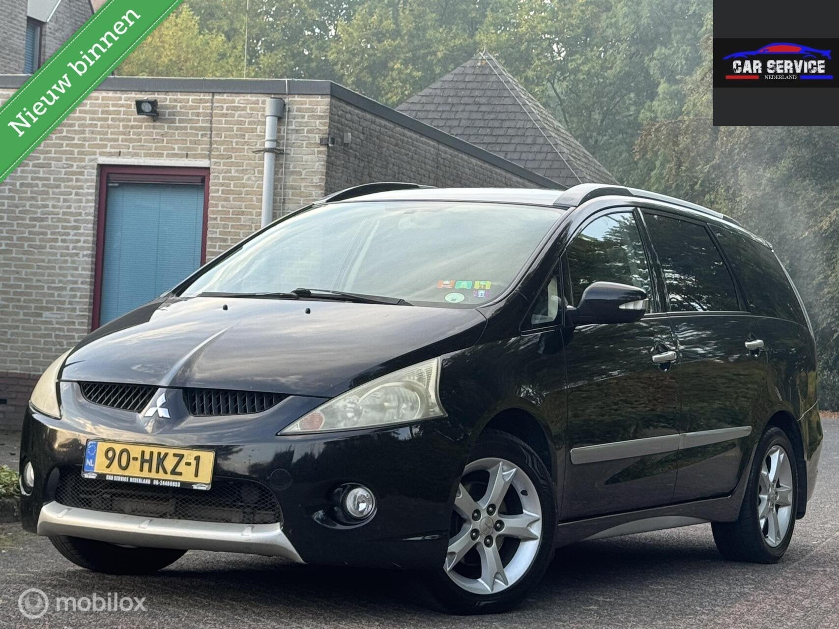 Mitsubishi Grandis 2.4-16V InSport|NAP|APK|AUTOMAAT|7PERSOON, Auto's, 7 stoelen, Zwart, Bedrijf, 93 €/maand