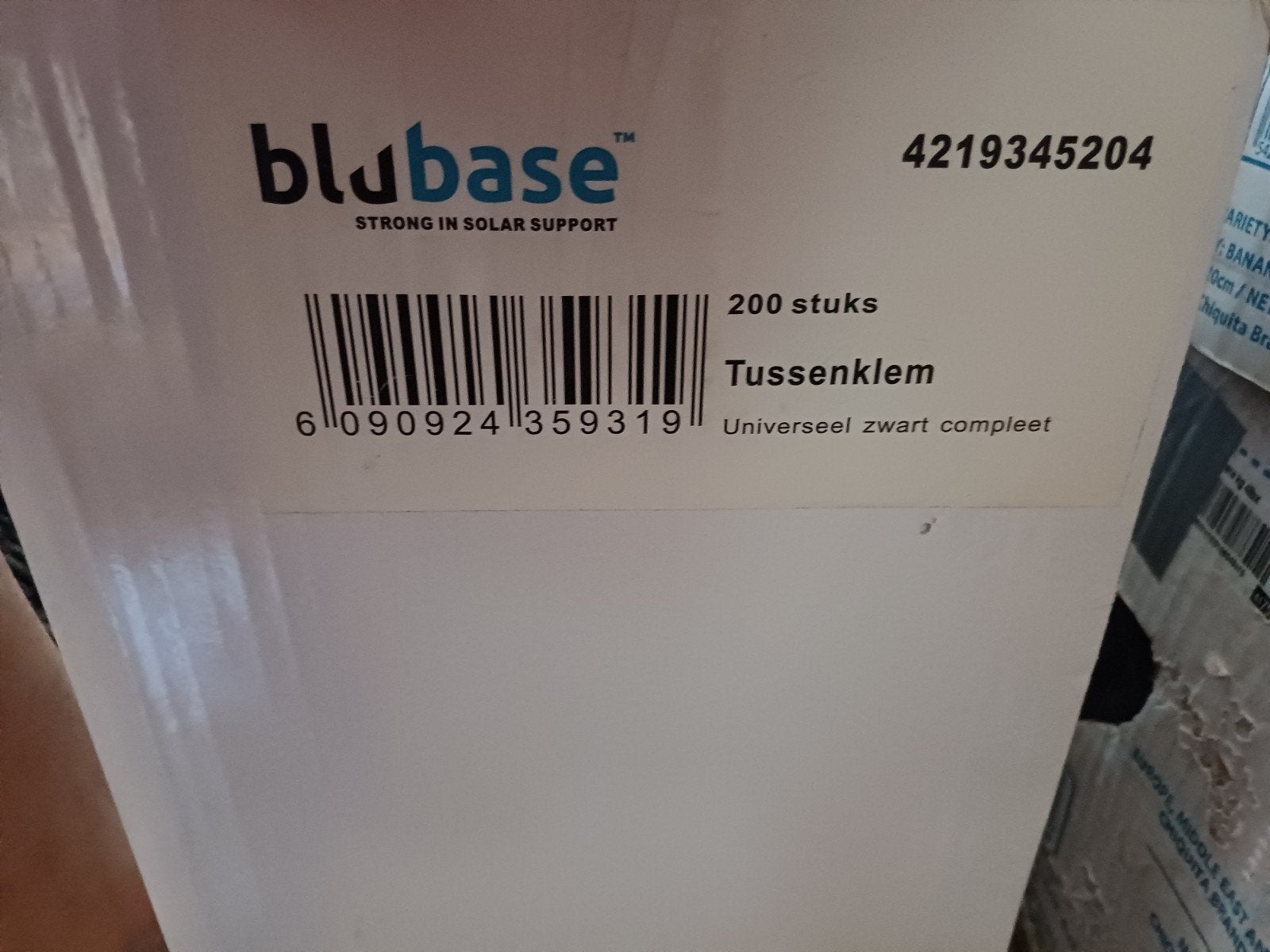 Blubase Universele Zwarte Tussenklemmen voor Zonnepanelen, Solar Construct Nederland, Onbekend, Nieuw, Ophalen of Verzenden