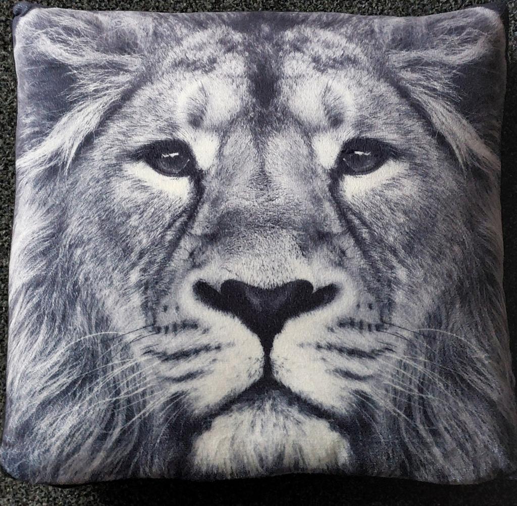 Kussen met dierenprint 40x40cm, Ophalen of Verzenden, Zo goed als nieuw, Vierkant
