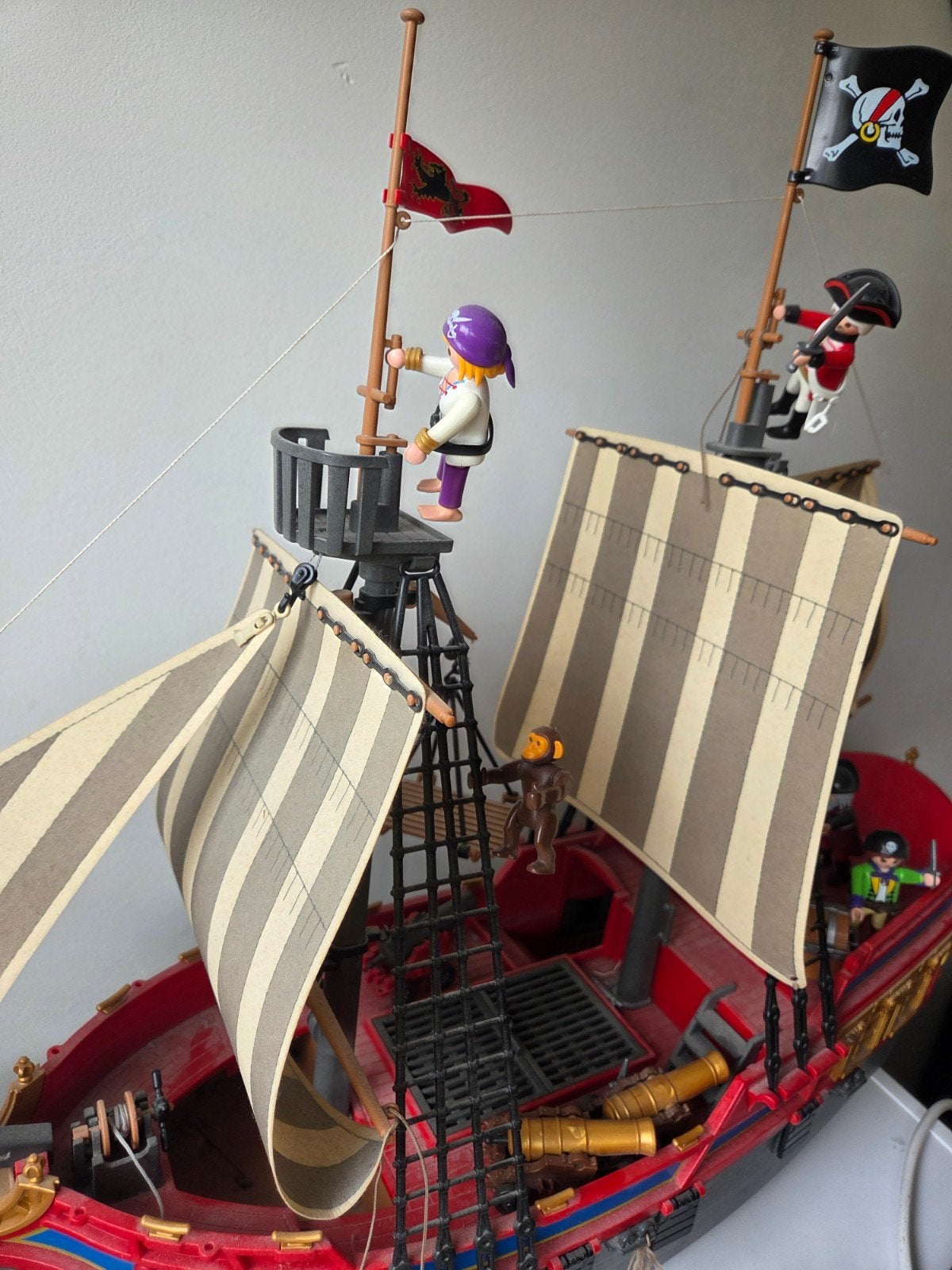 Playmobil Piratenschip met Figuren en Accessoires, Ophalen of Verzenden, Gebruikt, Pirates, Boot/Schip