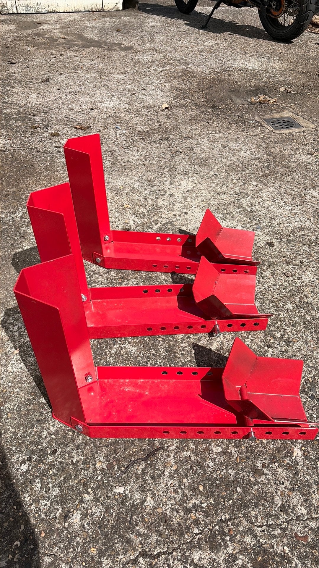 Motor inlaad steun, Ophalen