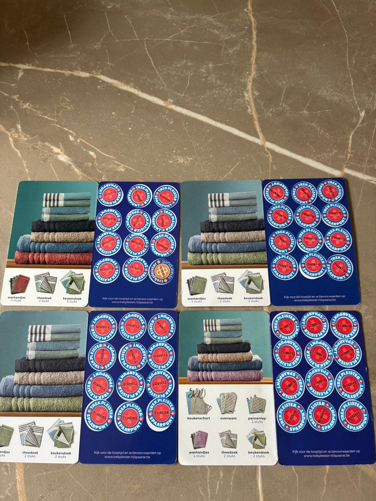 Zegels trekpleister voor handdoeken, Ophalen of Verzenden, Winkel, Super of Benzinepomp, Volle spaarkaart
