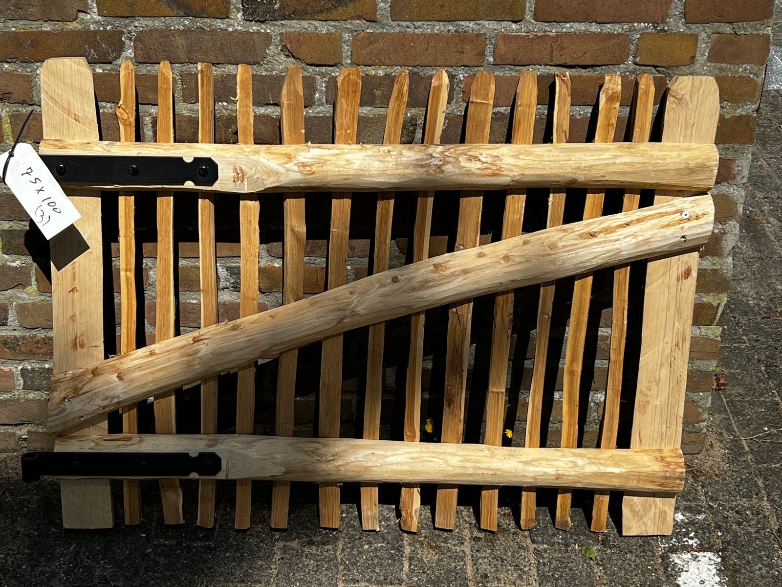 (4)Houten tuinpoort Kastanje – 100 x 75 cm, Tuin en Terras, Ophalen, Nieuw, M, Noordhuismichael@gmail.com