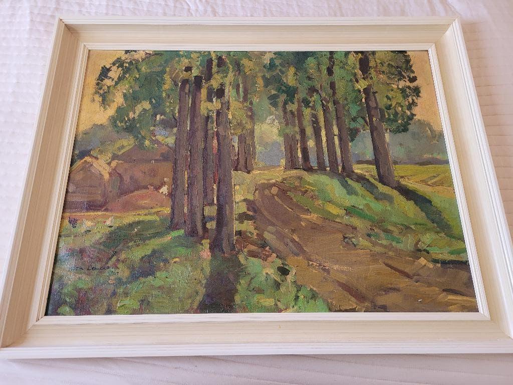 Schilderij van schilder Loncke, Antiek en Kunst, Ophalen