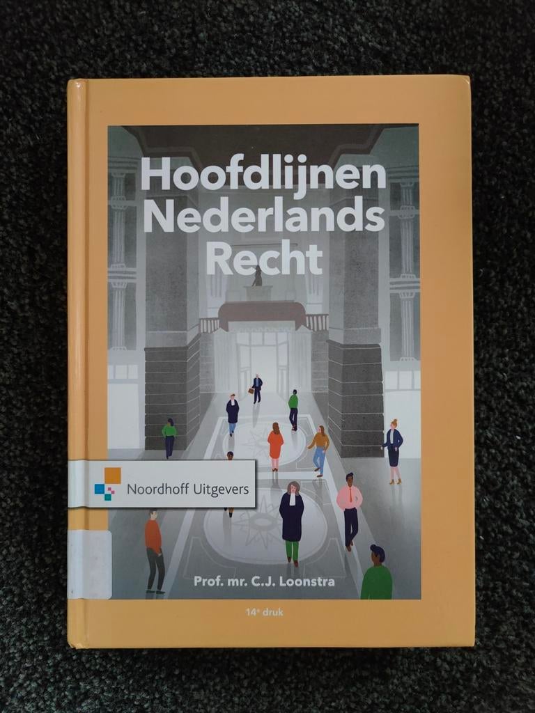 Hoofdlijnen Nederlands Recht - 14e druk, Zo goed als nieuw, Prof. mr. C.J. Loonstra, Gamma, HBO