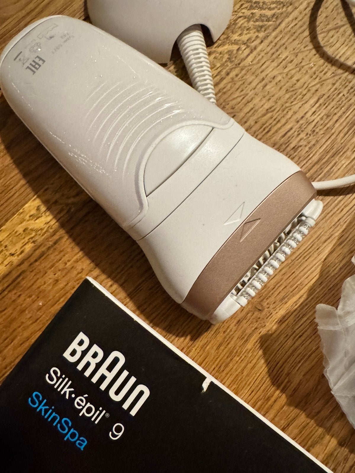 Braun Silk-épil 9 met opzetstukken ZGAN, Ophalen of Verzenden, Nieuw, Scheren en Epileren