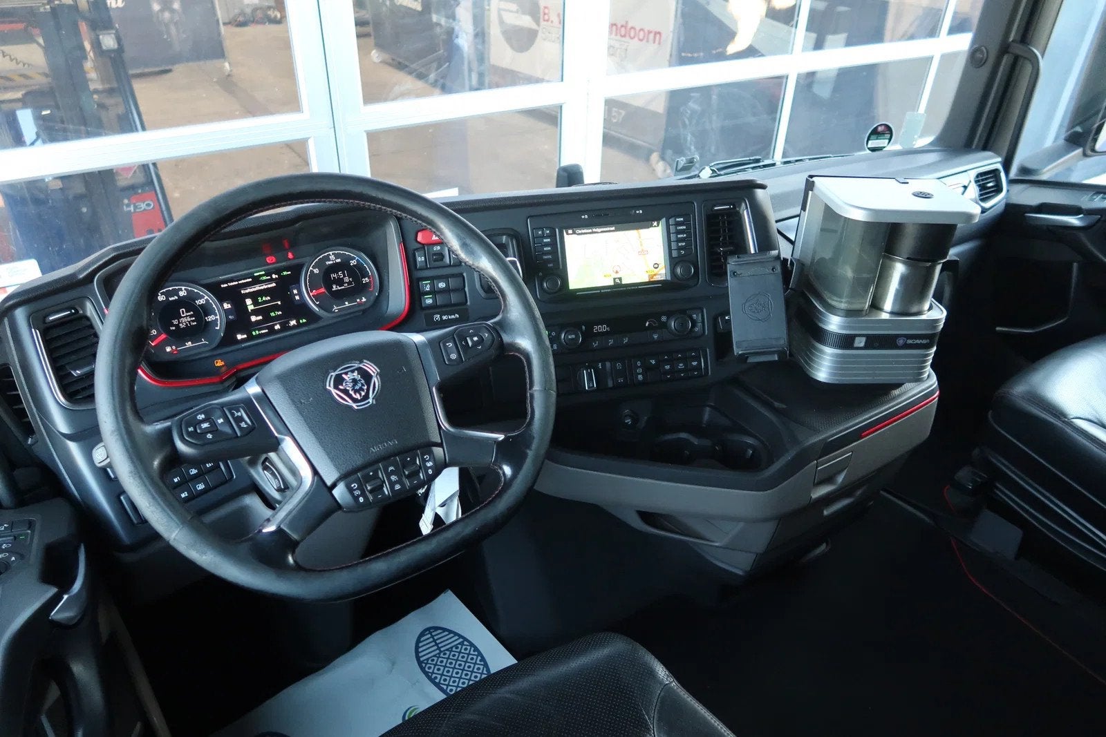 Scania S650 V8 NGS 6X2-4/ FULL AIR/ RETARDER/ LEDER/ ALCOA/, Automaat, Euro 6, Scania, Blauw