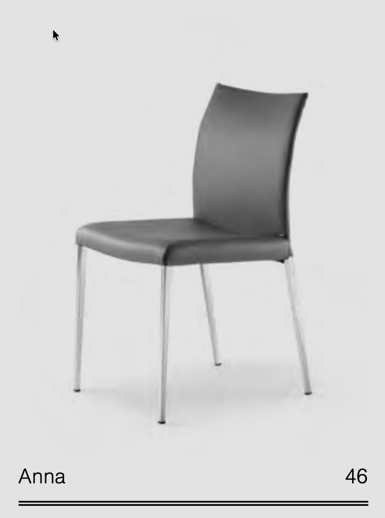 MOET WEG - 6 designstoelen van echt leer - Cattelan Italia, Huis en Inrichting, Ophalen, Gebruikt, Wit, Vijf, Zes of meer stoelen